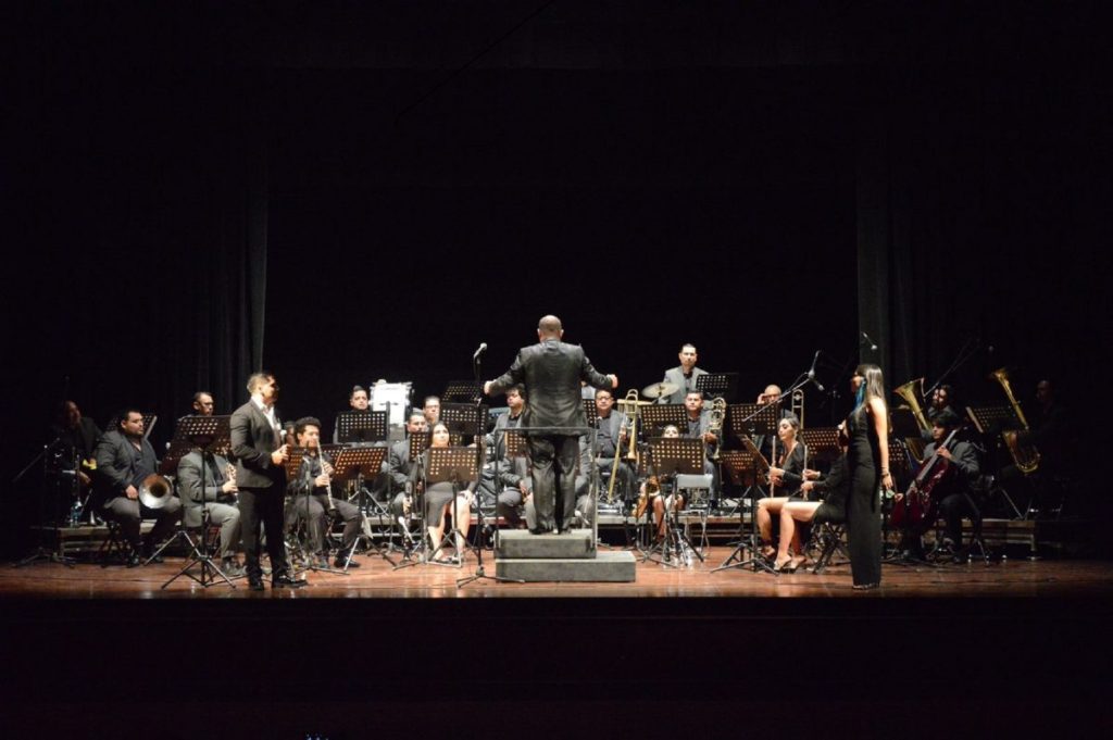 Banda Sinfónica en teatro Hidalgo